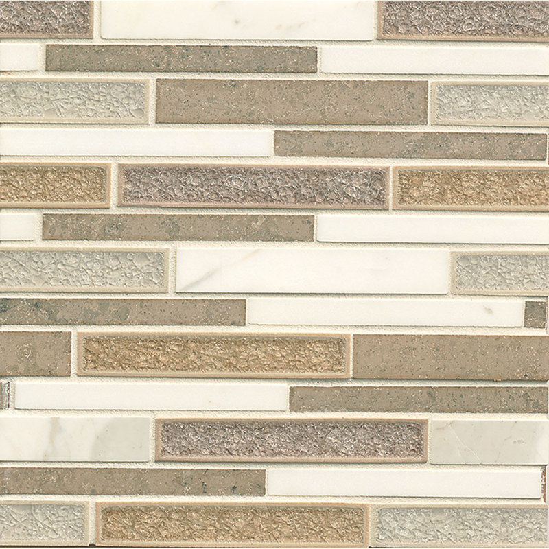 Bedrosians Kismet Random Sized Stone and Porcelain Mosaic Tile in